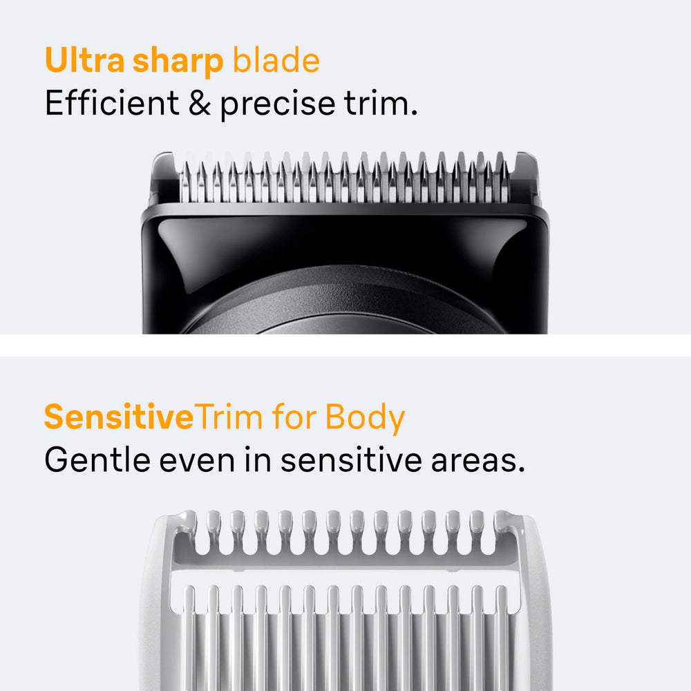 Beard trimming with Braun Series 5 40-length settings