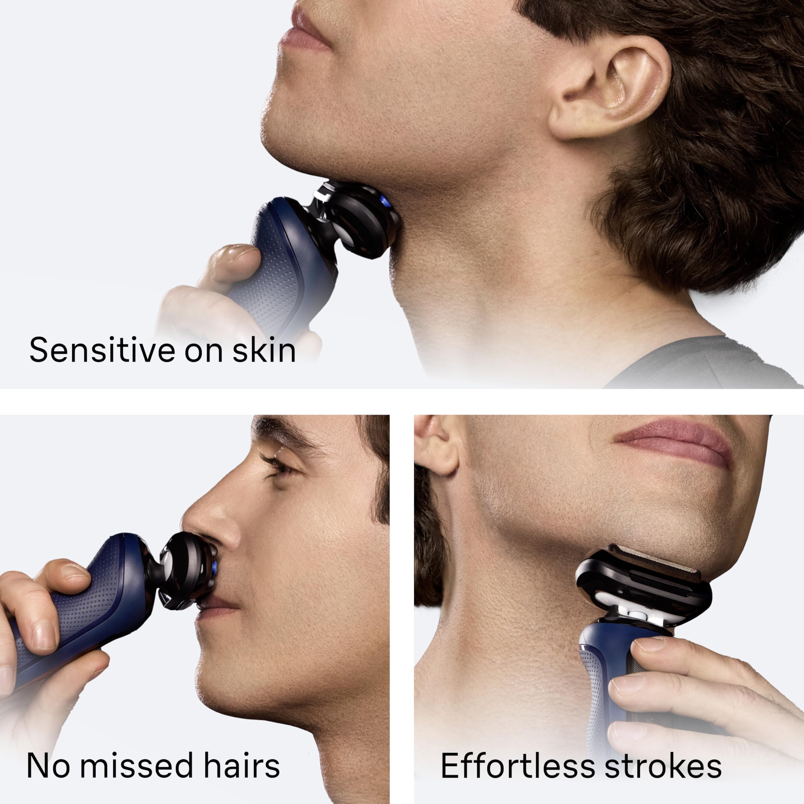Braun Series 6 waterproof design for easy cleaning.