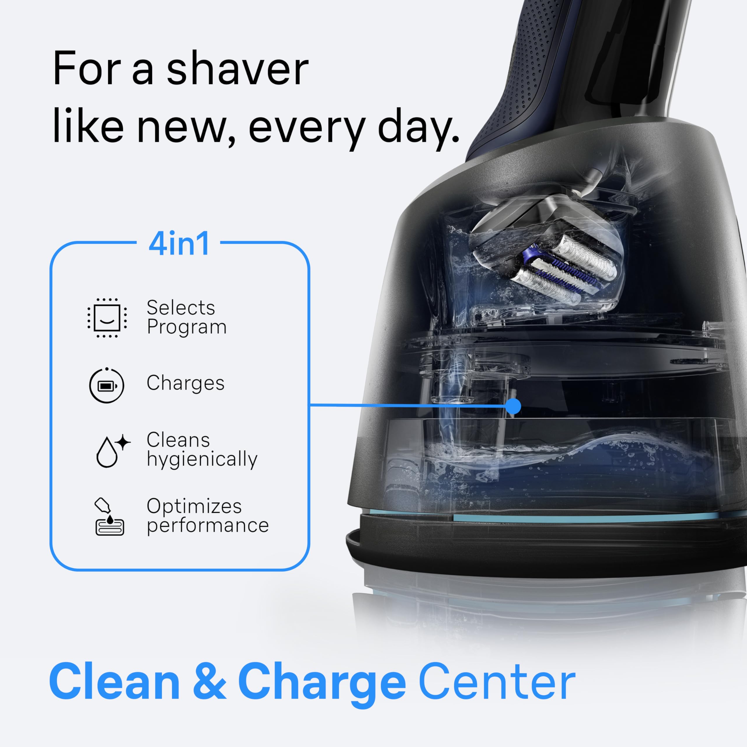 Braun Series 6 wet and dry use for flexible grooming.