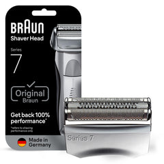 Braun Series 7 70S replacement cassette in silver for a consistent close shave.