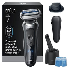 Braun Series 7 7171cc closeup head shows precision blades for a smooth shave