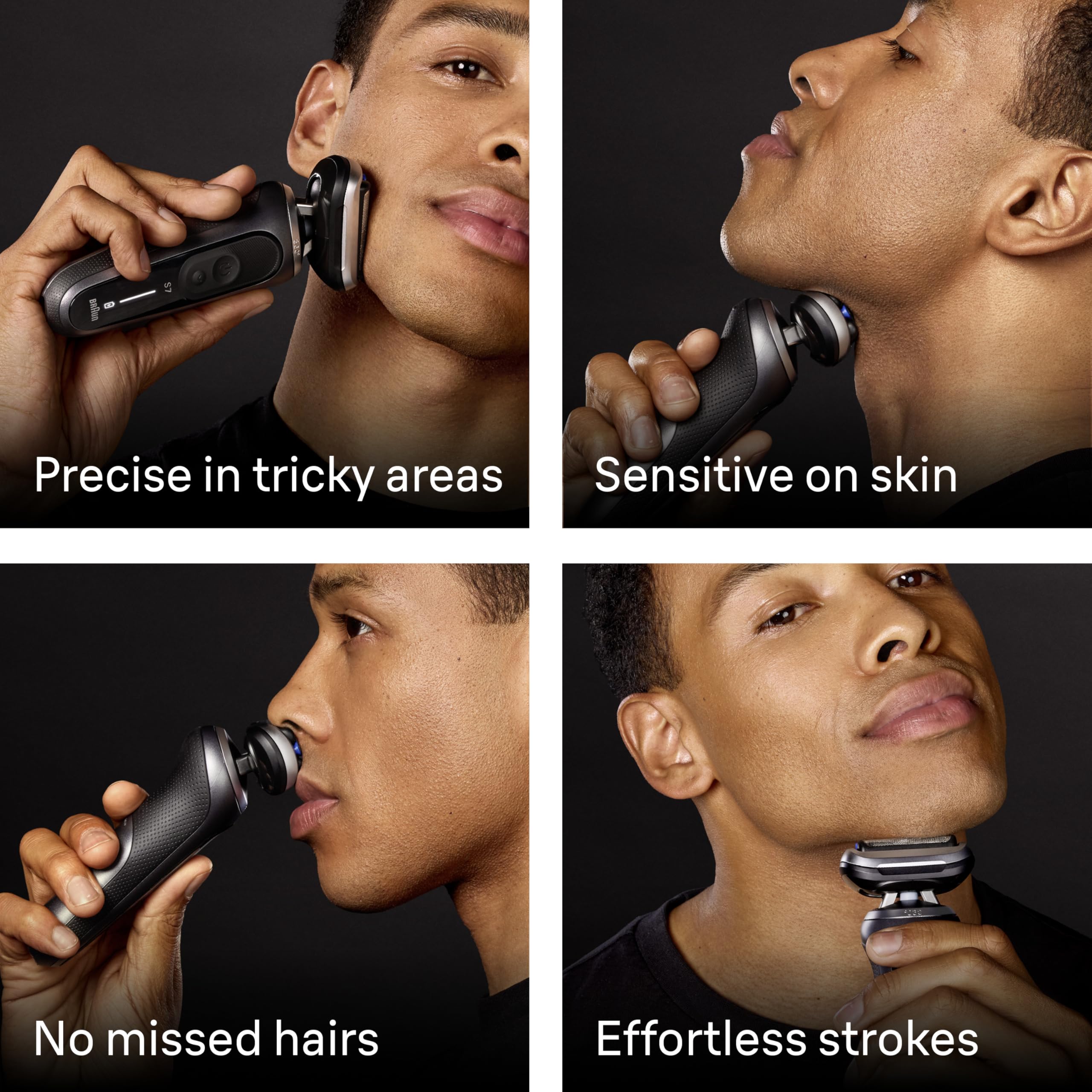 Braun Series 7 7171cc gentle mode protects sensitive skin during shaving
