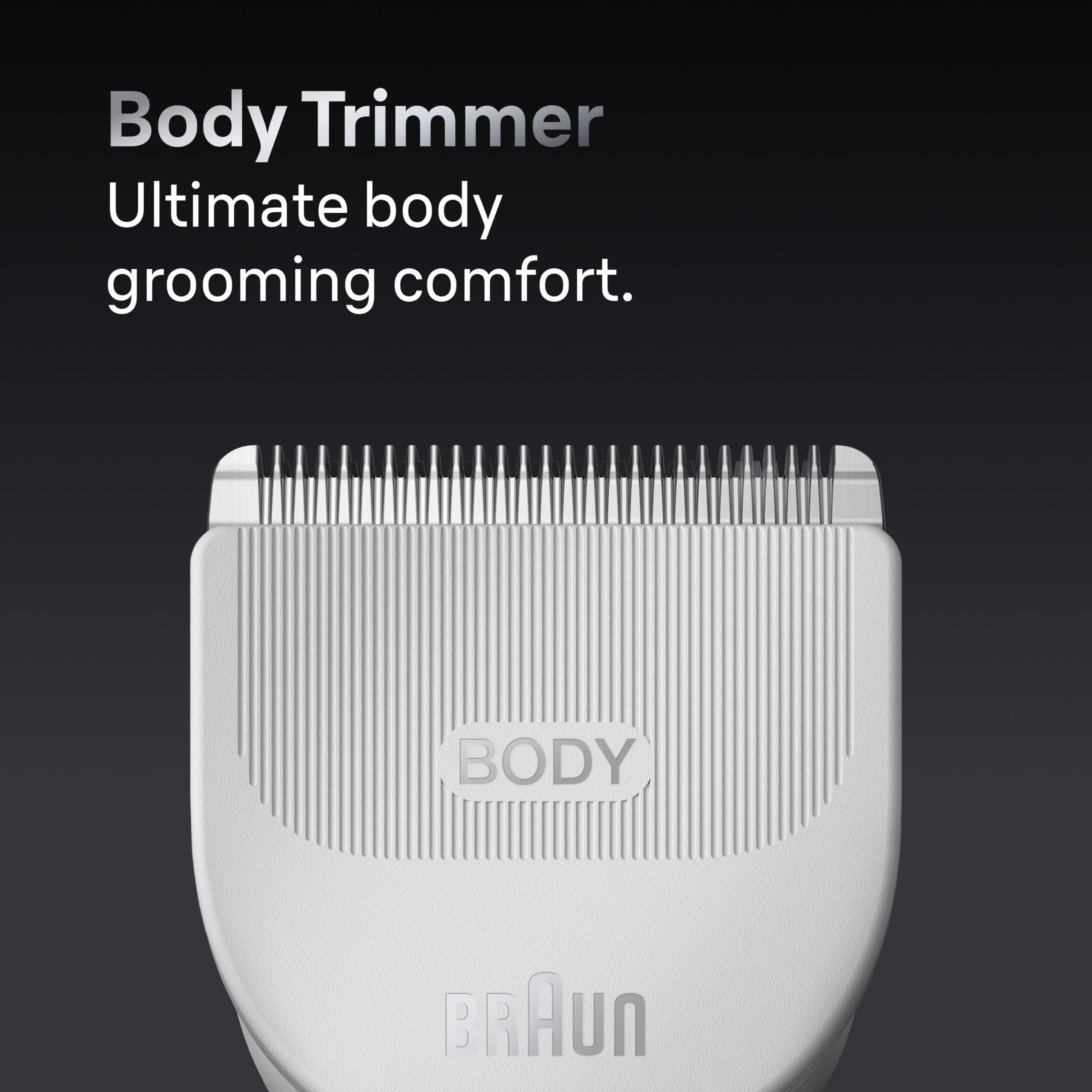 Braun beard fading comb for smooth length transitions.