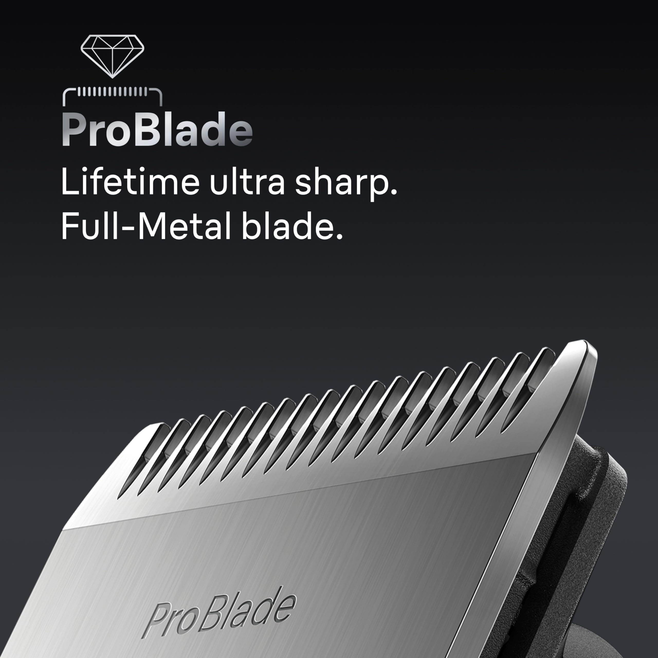 Braun ear and nose trimmer head for safe grooming.