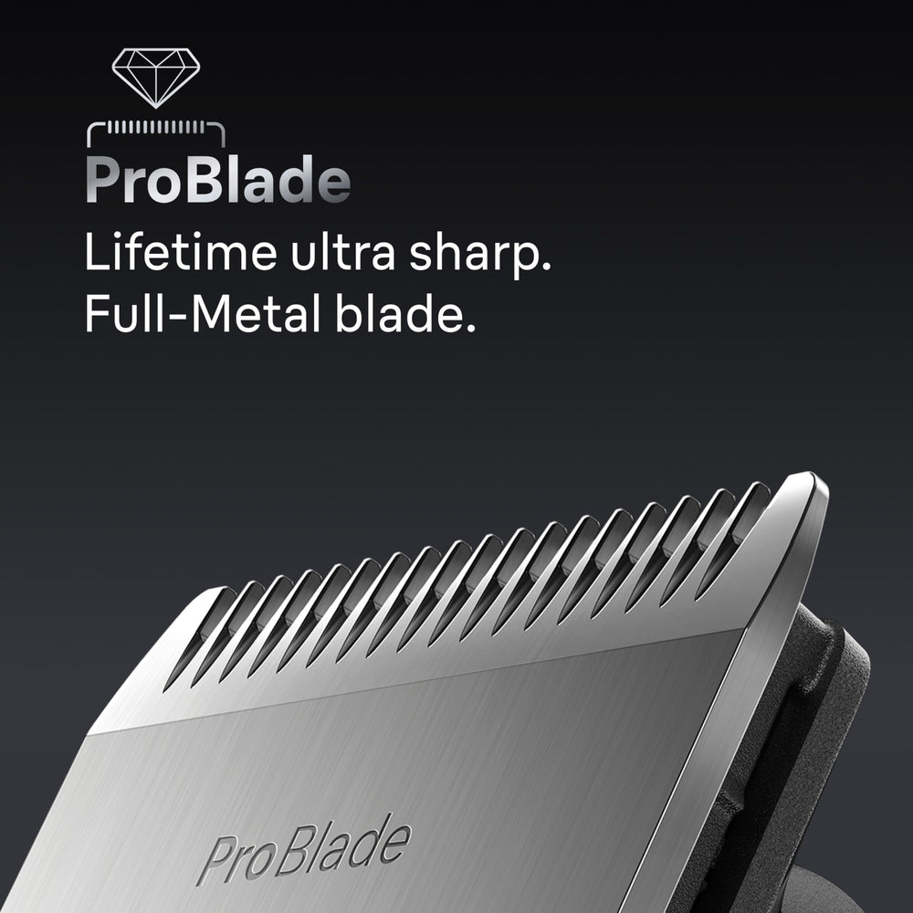Braun ear and nose trimmer head for safe grooming.