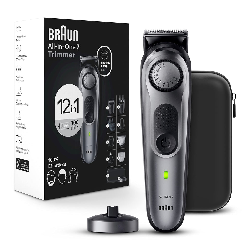 Braun mini foil shaver for close, comfortable touch-ups.