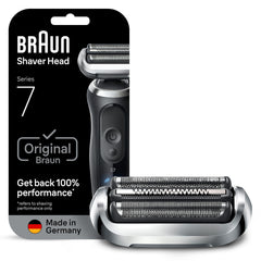 Braun Series 7 replacement head 74S in silver for precise shaving.