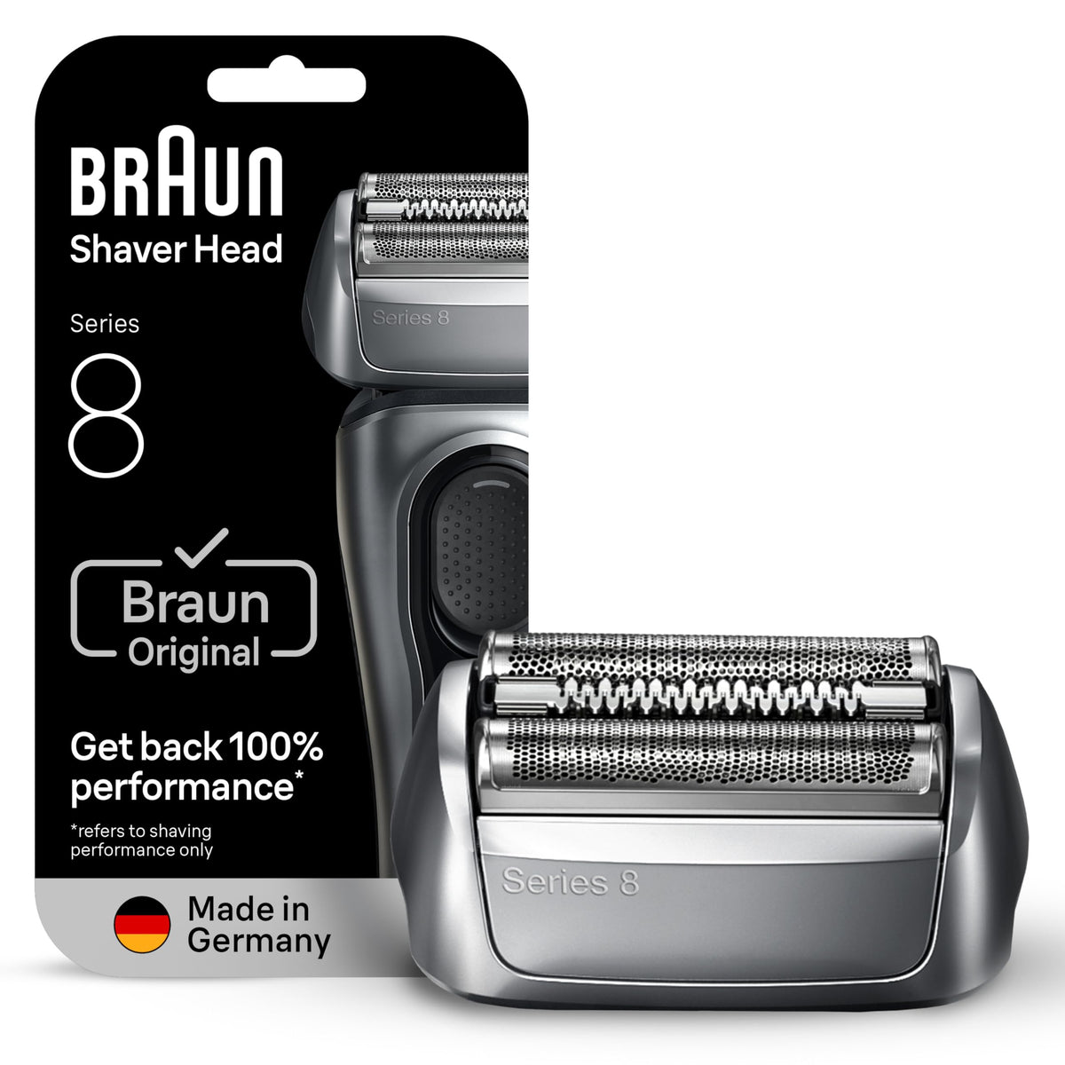 Braun Series 8 83M head cassette close-up for precise shaving maintenance