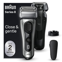 Braun Series 8 8517s head swivels 40 degrees for smoother, closer passes.
