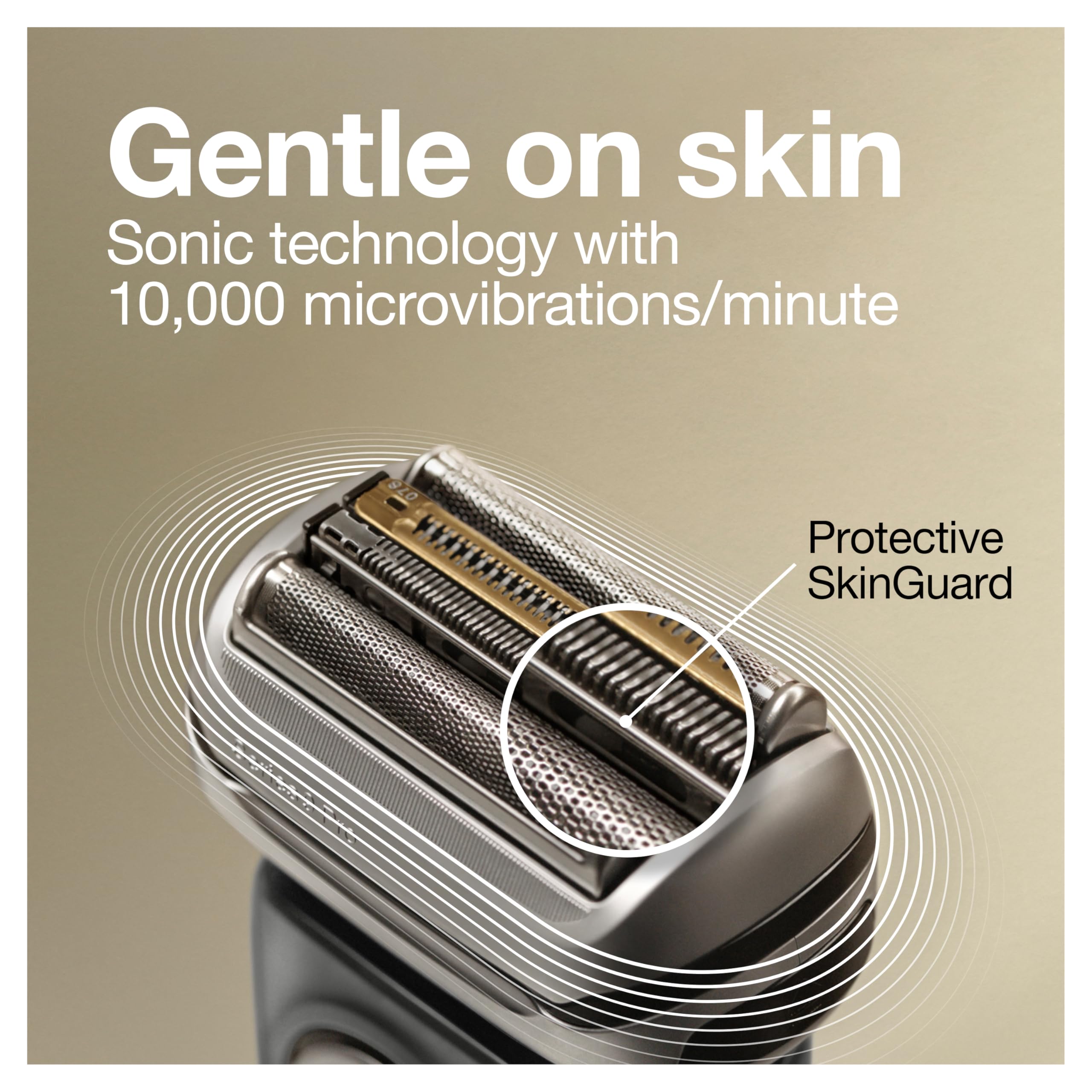 Braun Series 9 Pro 9465cc AutoSense adapts to beard density.