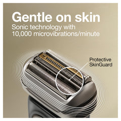Braun Series 9 Pro 9465cc AutoSense adapts to beard density.