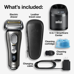 Braun Series 9 Pro 9465cc ProLift trimmer captures flat hair for smoother shaving.