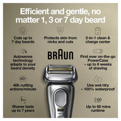 Braun Series 9 Pro 9477cc sonic technology in action for faster shaving