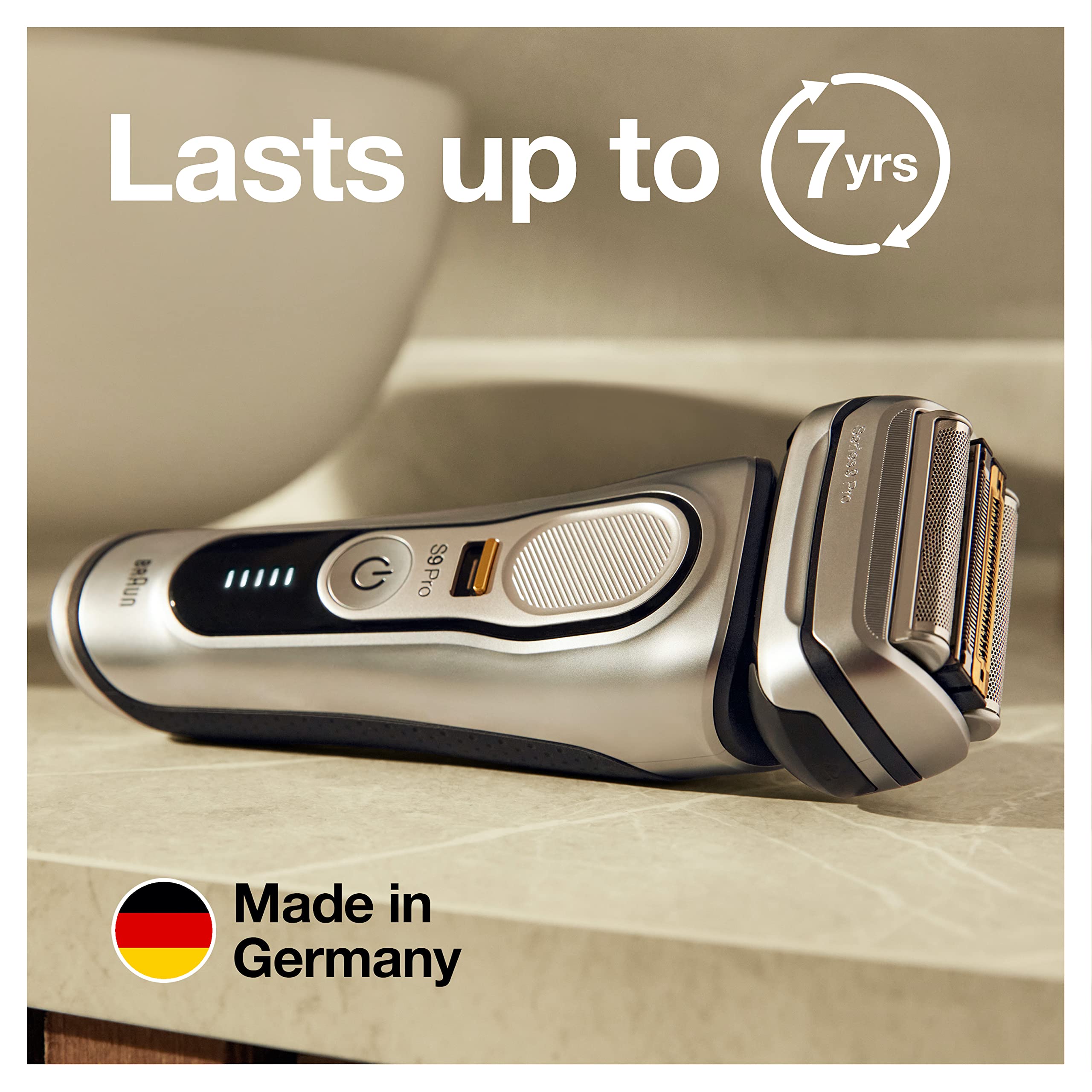 Braun Series 9 Pro 9477cc reach under jawline and nose areas