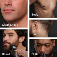 Braun Series 9 PRO adjustable precision combs for customizable length settings.