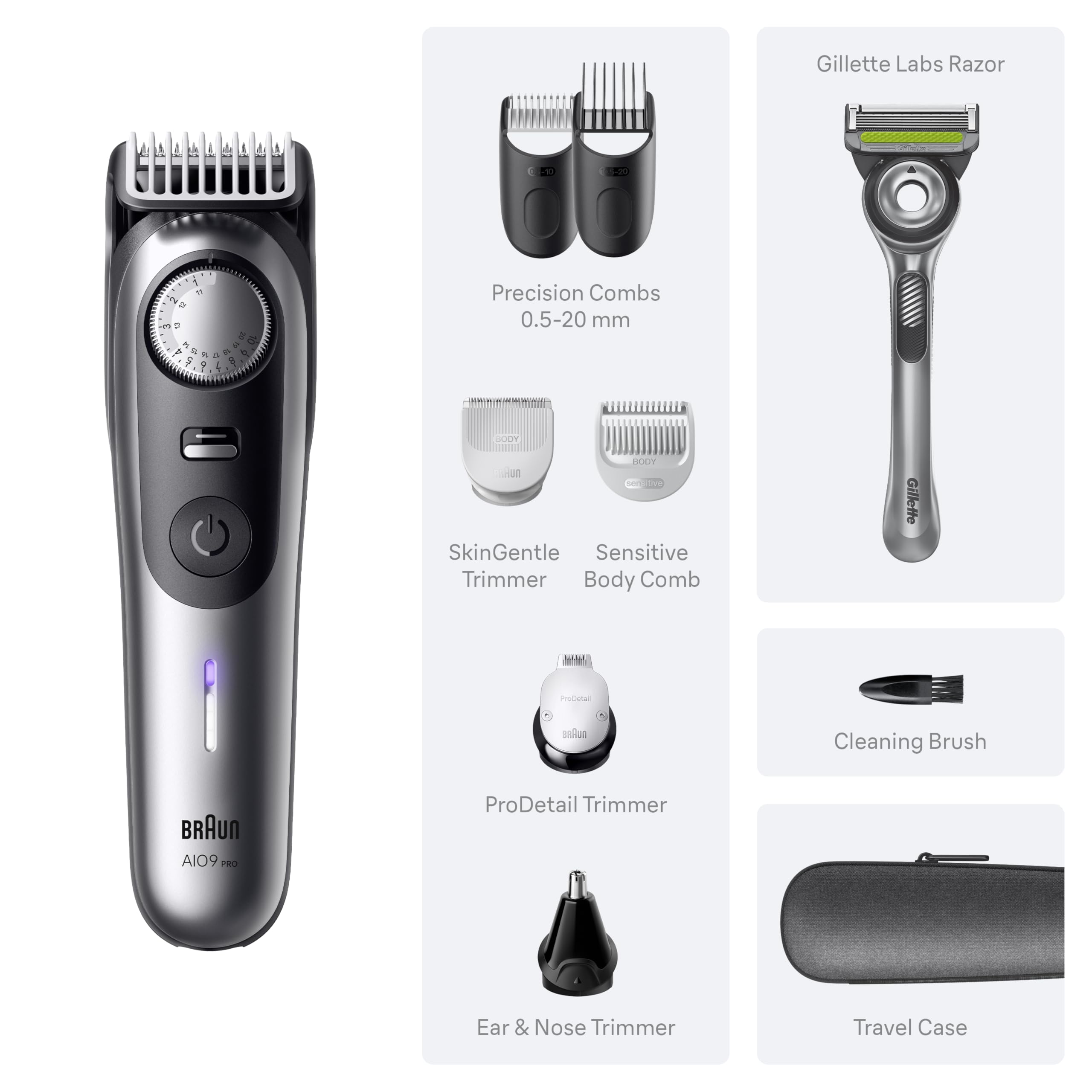 Braun Series 9 PRO AutoSense technology for consistent cuts