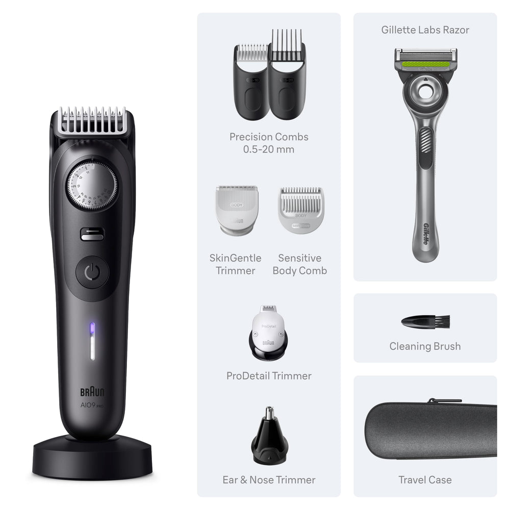 Braun Series 9 Pro body hair trimming for versatile manscaping