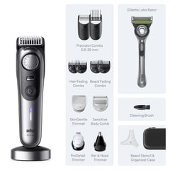 Braun Series 9 PRO detailing attachment for sharp sideburns.