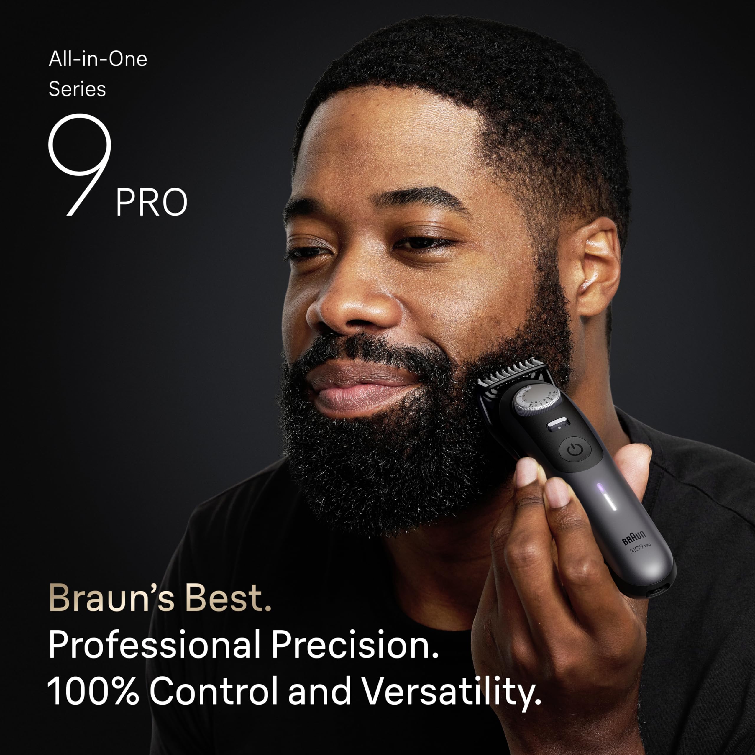Braun Series 9 PRO Gillette Labs razor included for close finish