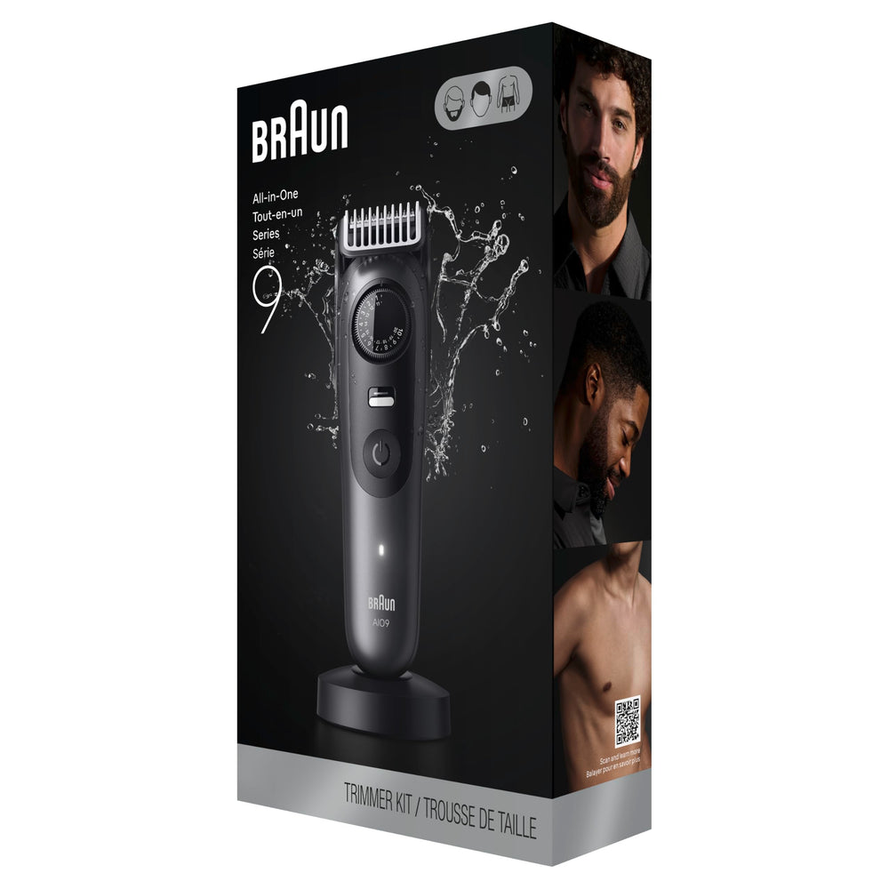 Braun Series 9 Pro all-in-one grooming for face, hair, and body.