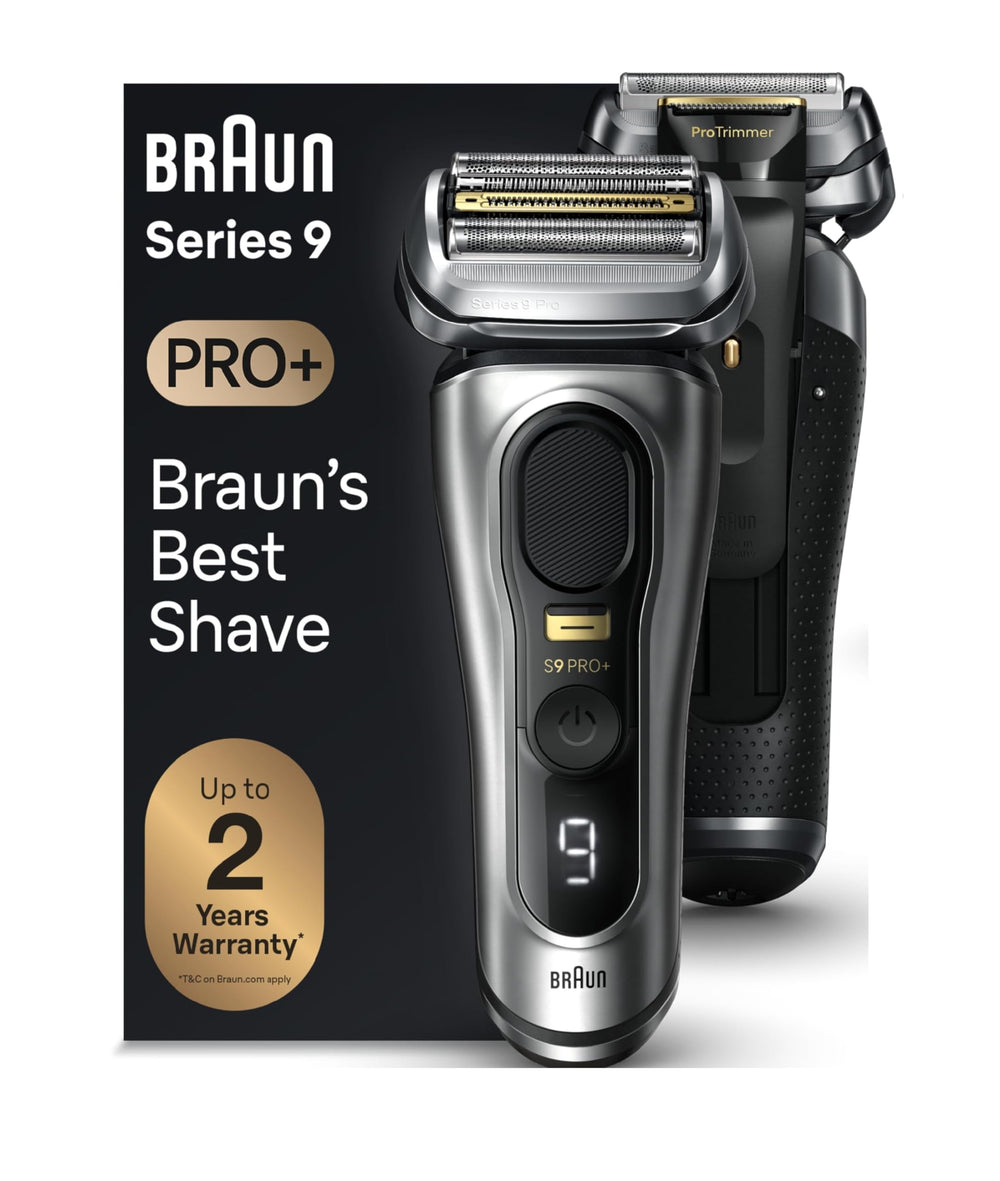 Braun Series 9 Pro+ 9517s foil shaver for precise, close shaves on dense beards