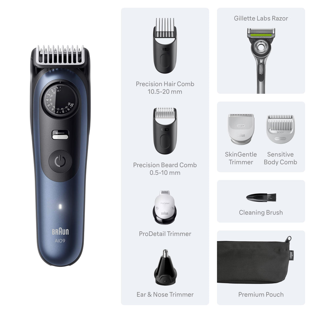 Braun Series 9 Pro PowerBoost mode delivering extra power for dense beards.