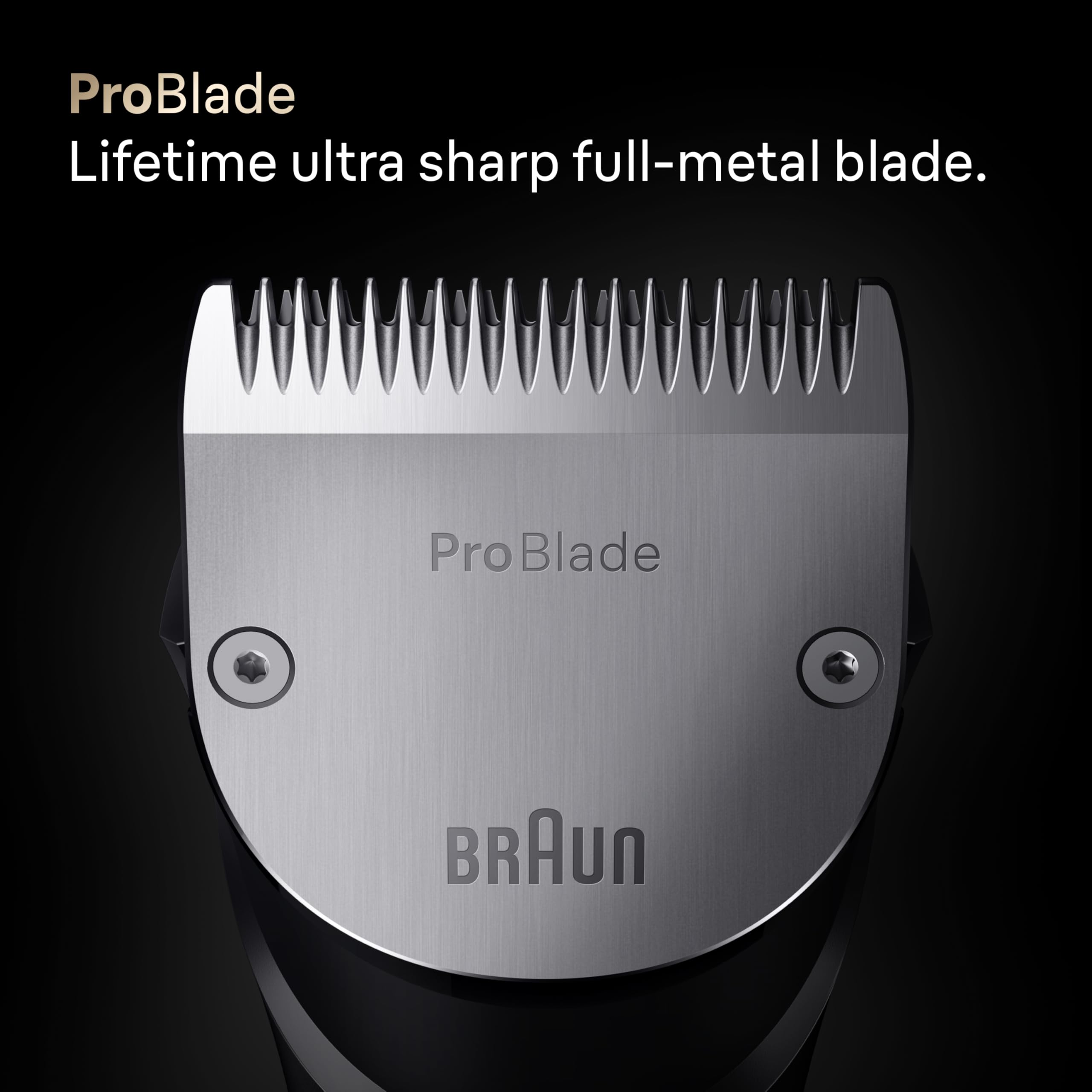 Braun Series 9 PRO titanium-coated body for durability