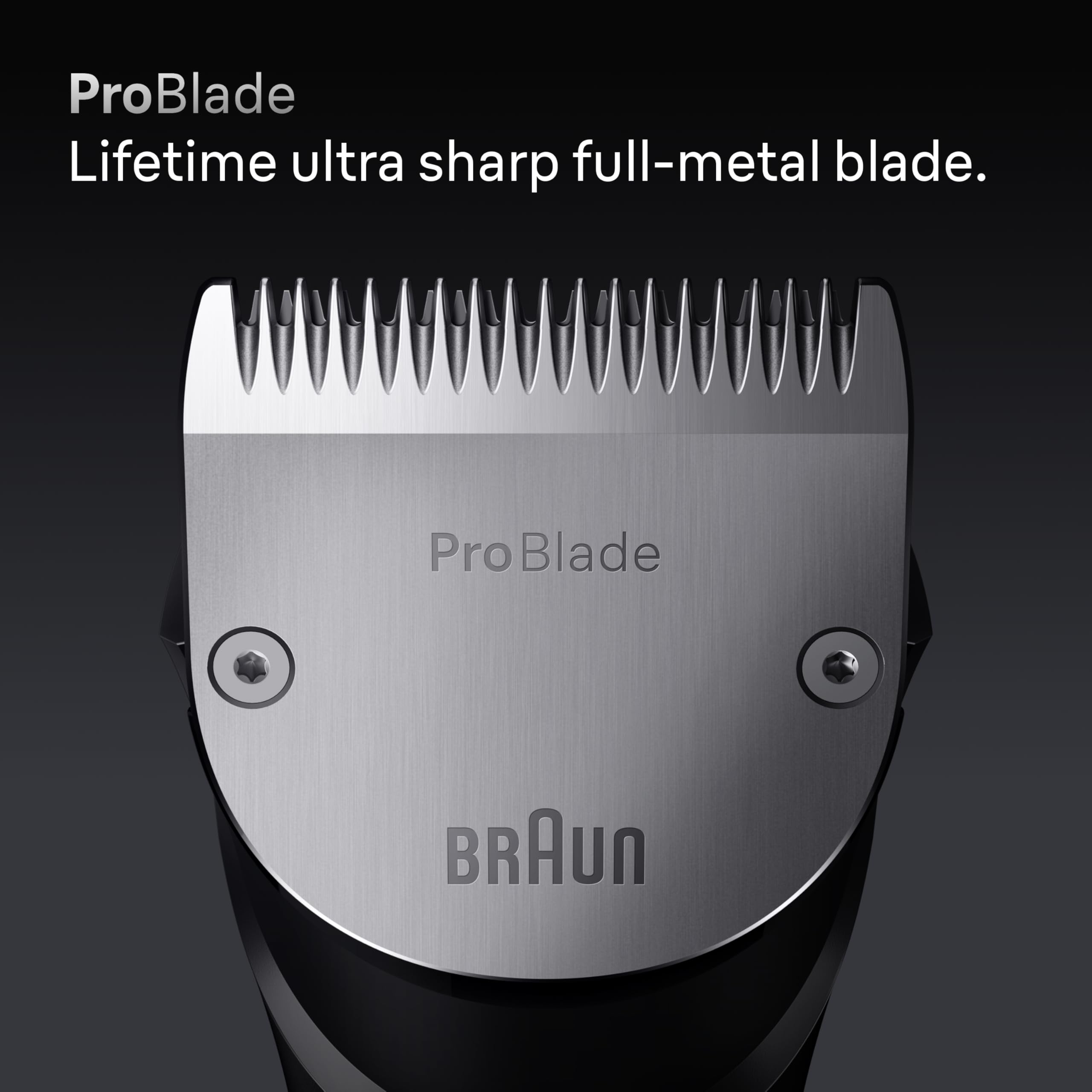 Waterproof design enables wet and dry grooming with foam or gel.