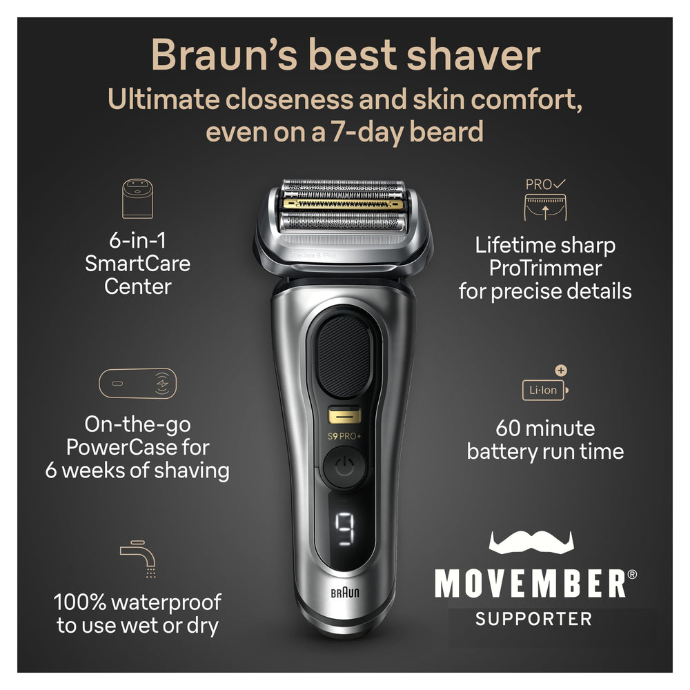 Braun Series 9 ProPlus 9577cc SyncroSonic technology boosts hair capture