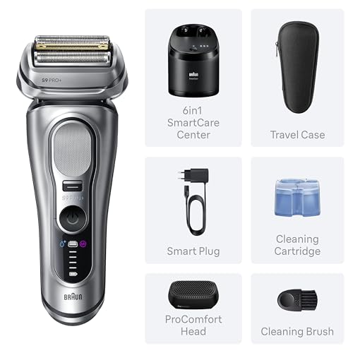 Braun Series 9 PRO+ versatile wet and dry shaving capability