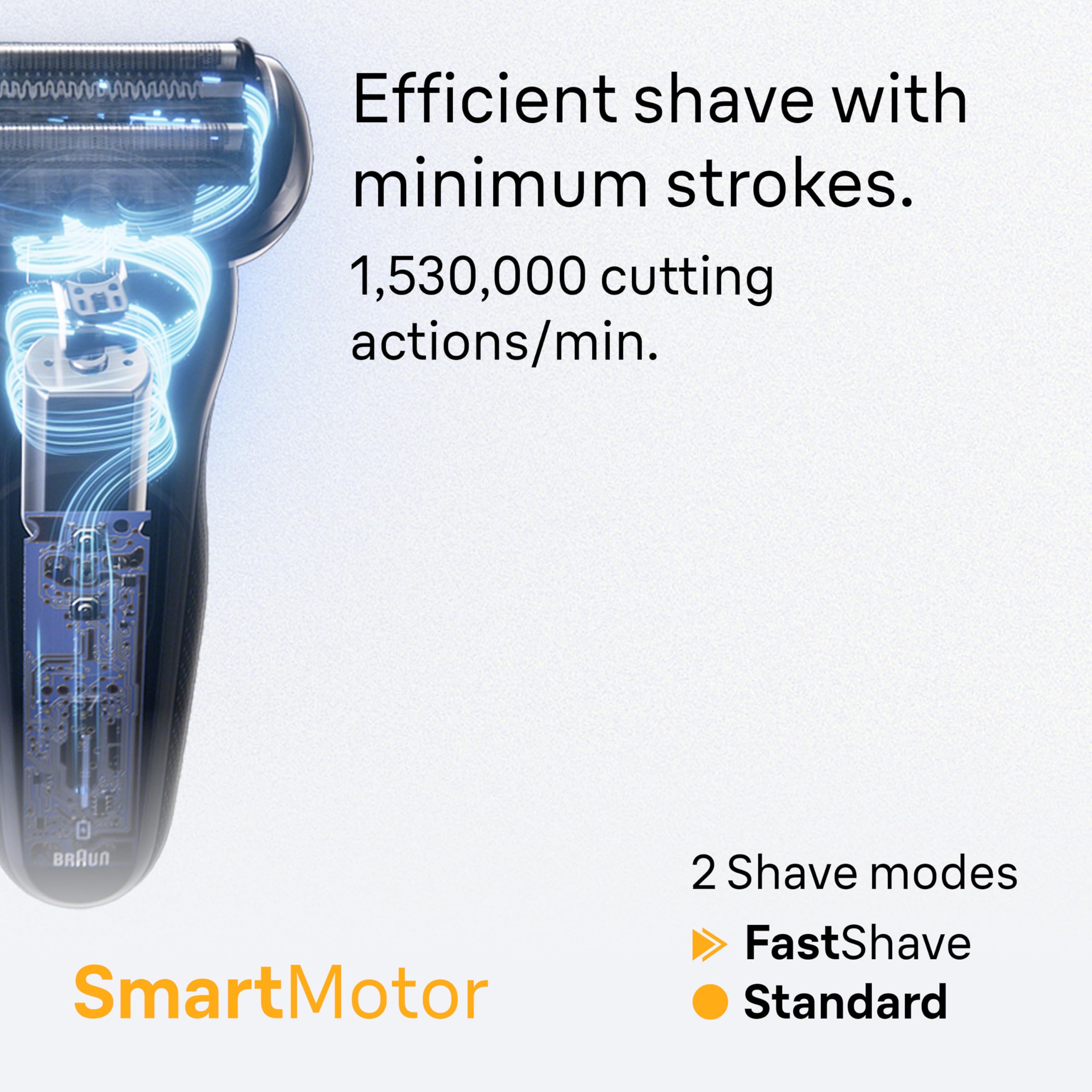 Braun Series 5 EasyClean system for quick maintenance between shaves