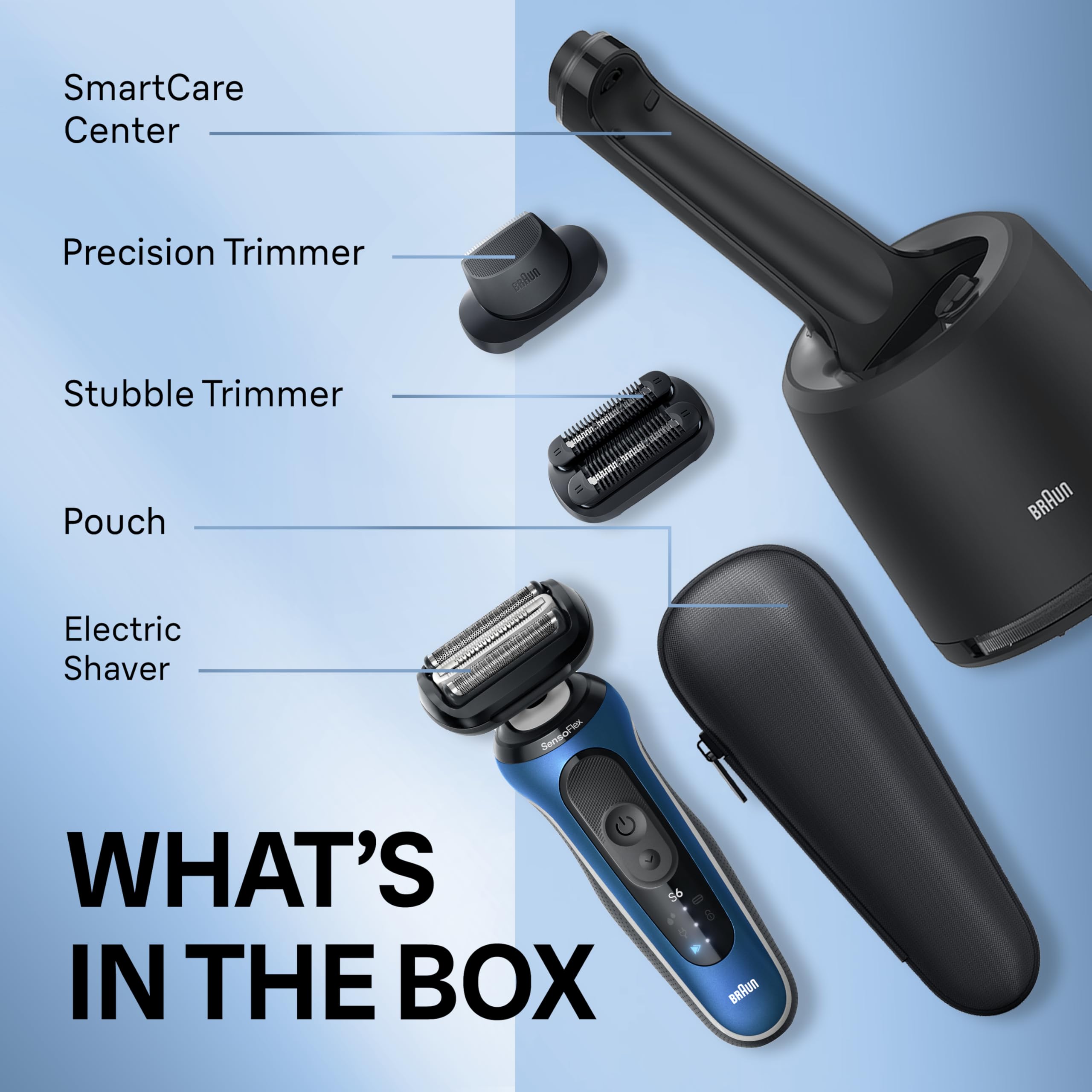 Braun Series 6 6177cc Li-Ion battery delivering up to 50 minutes.