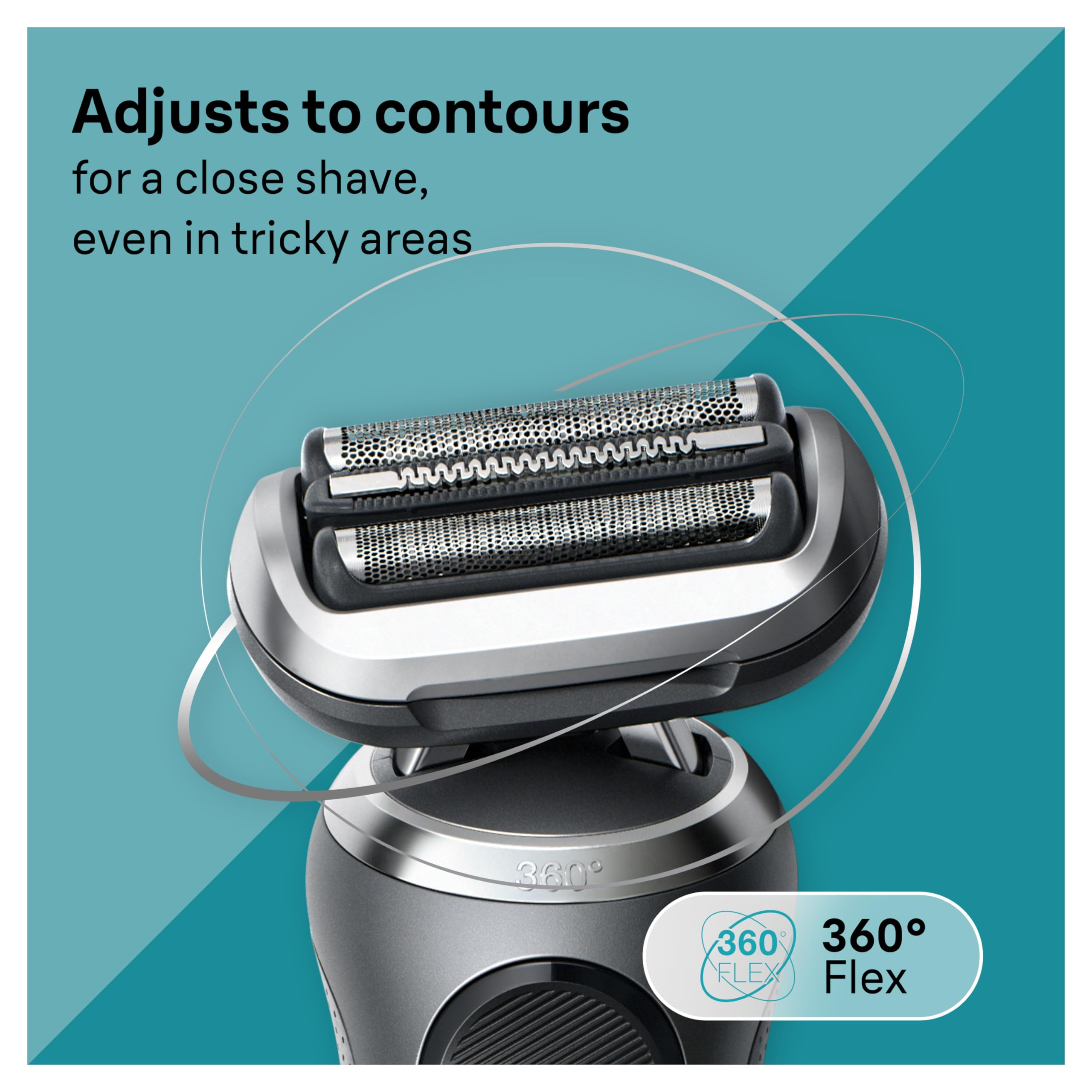 Wet & dry compatibility supports shower or dry morning routines.