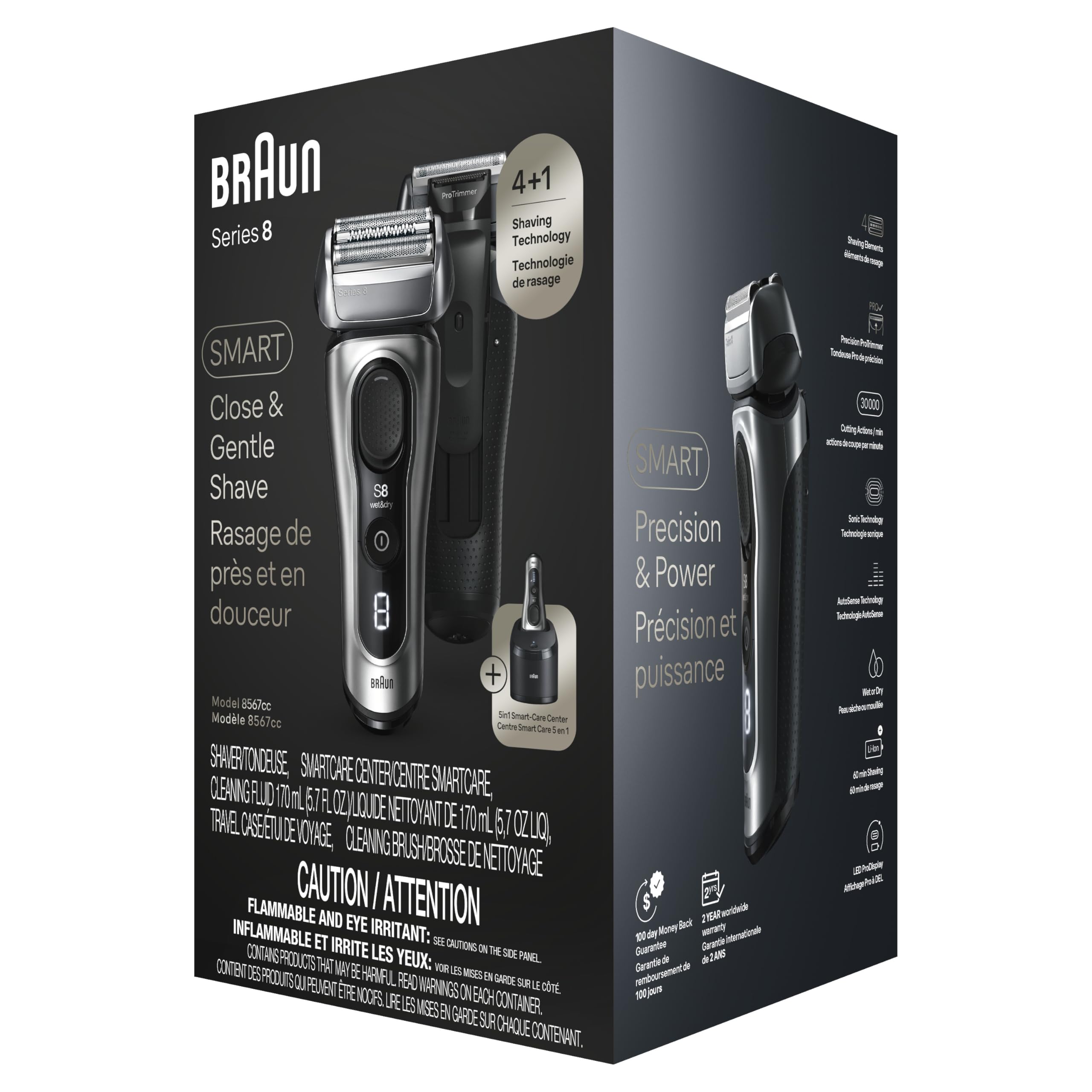 Braun Series 8 8567cc cleaning brush for quick maintenance