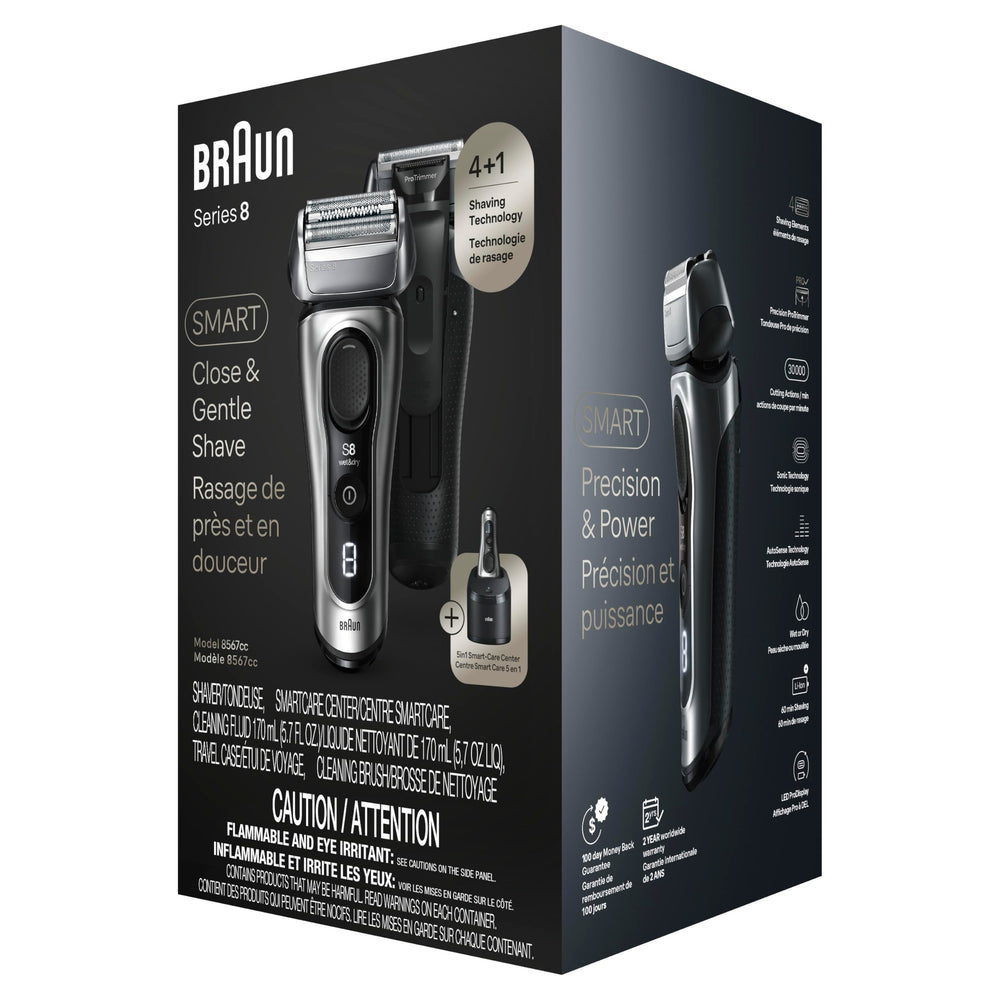 Braun Series 8 8567cc cleaning brush for quick maintenance