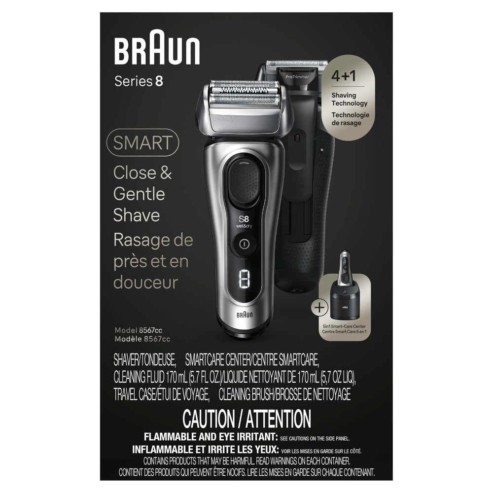 Braun Series 8 8567cc travel case for on-the-go grooming