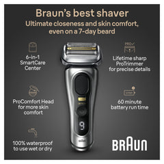Braun Series 9 ProPlus five synchronized elements optimize shaving performance