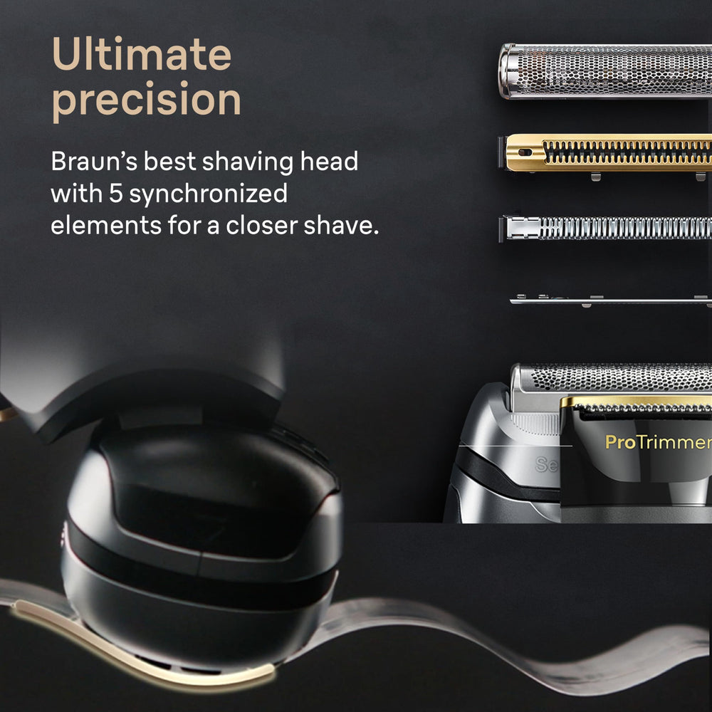 Braun Series 9 ProPlus sonic technology delivers 10000 vibrations for smooth glide