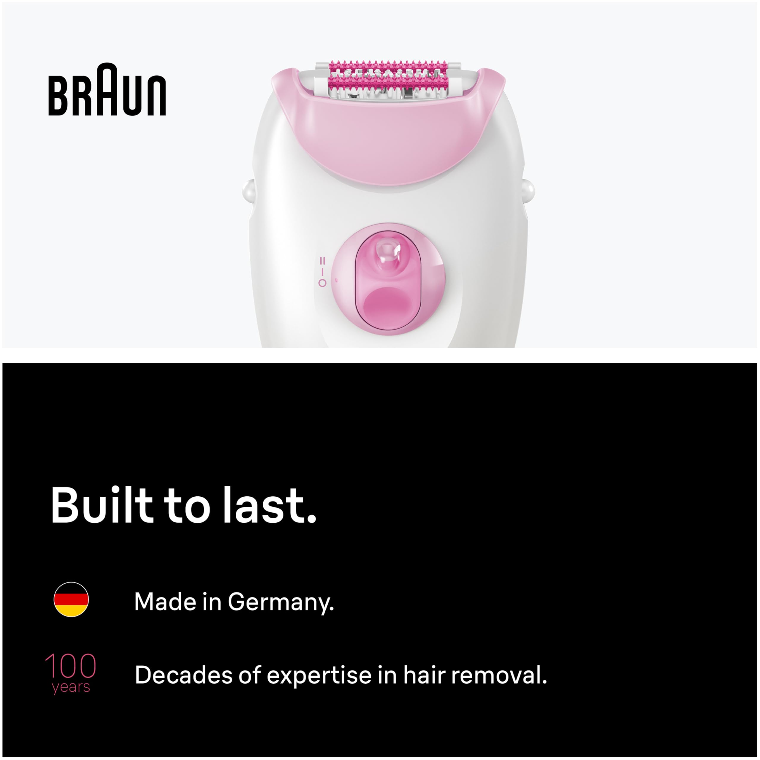 Charger included for uninterrupted corded epilation sessions