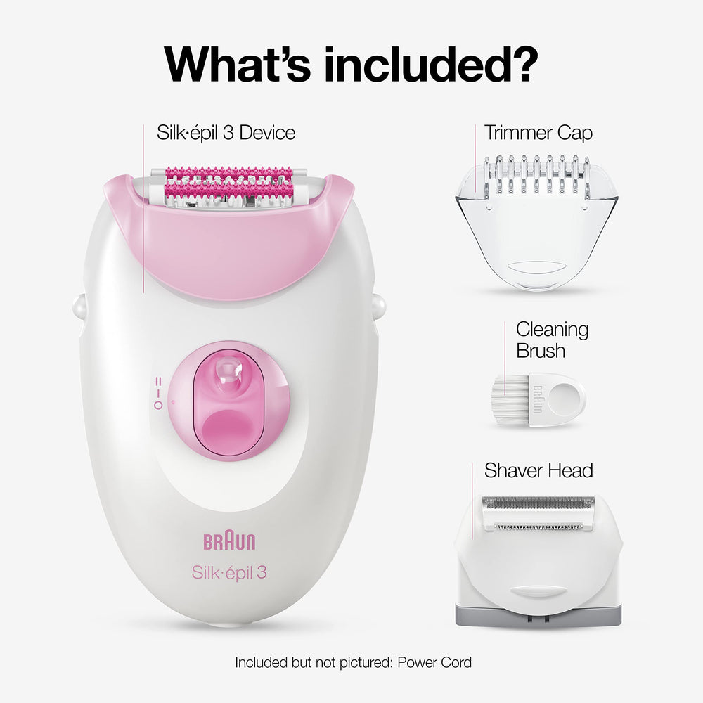 Braun Silk-épil 3-270 shaver head ready for sensitive areas