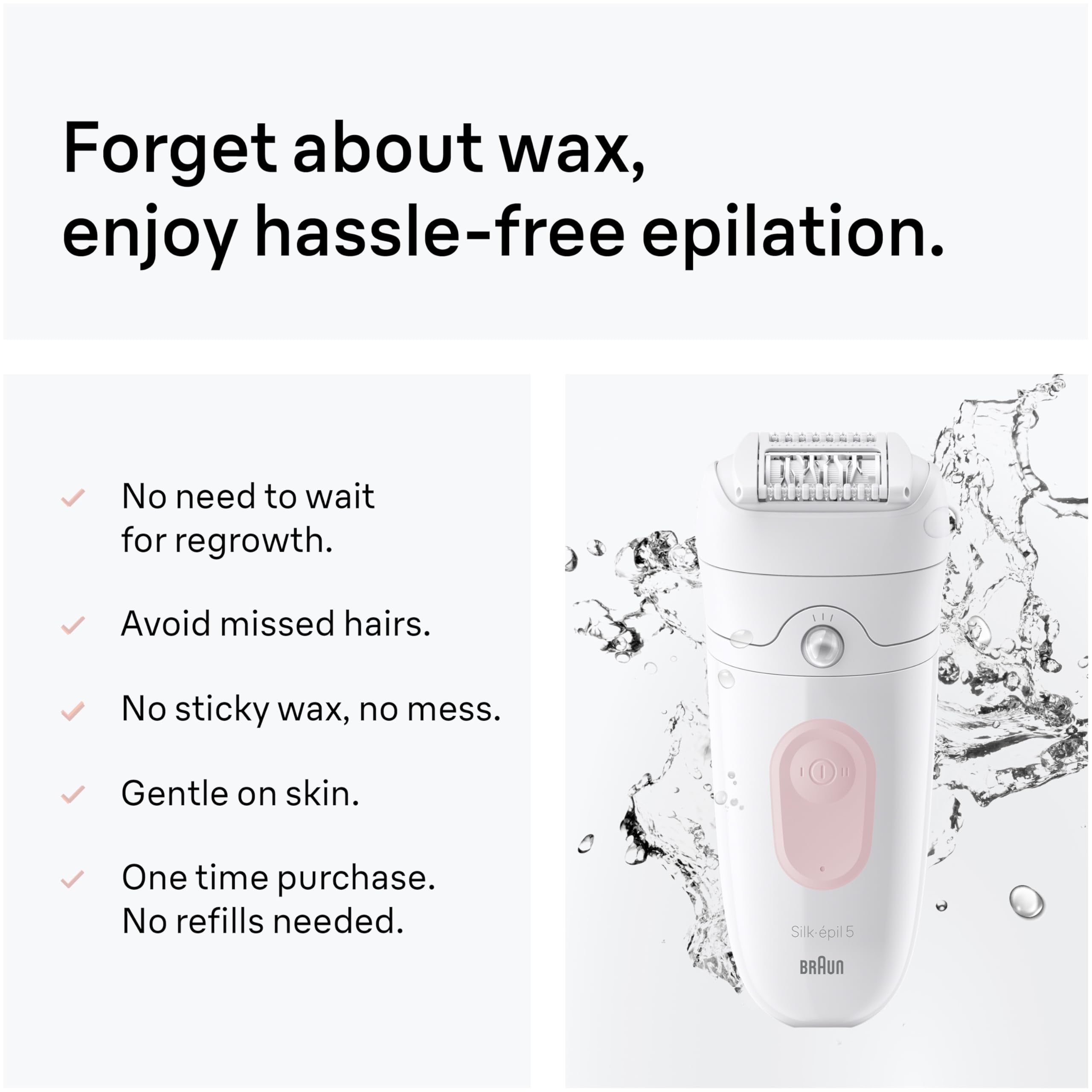 Braun Silk-épil 5 SE5-011 cleaning brush for easy maintenance.