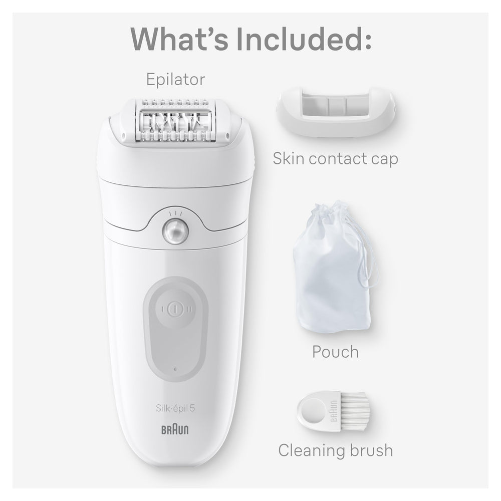 Braun Silk-épil 5 SE5-011 epilator side view showing compact design.