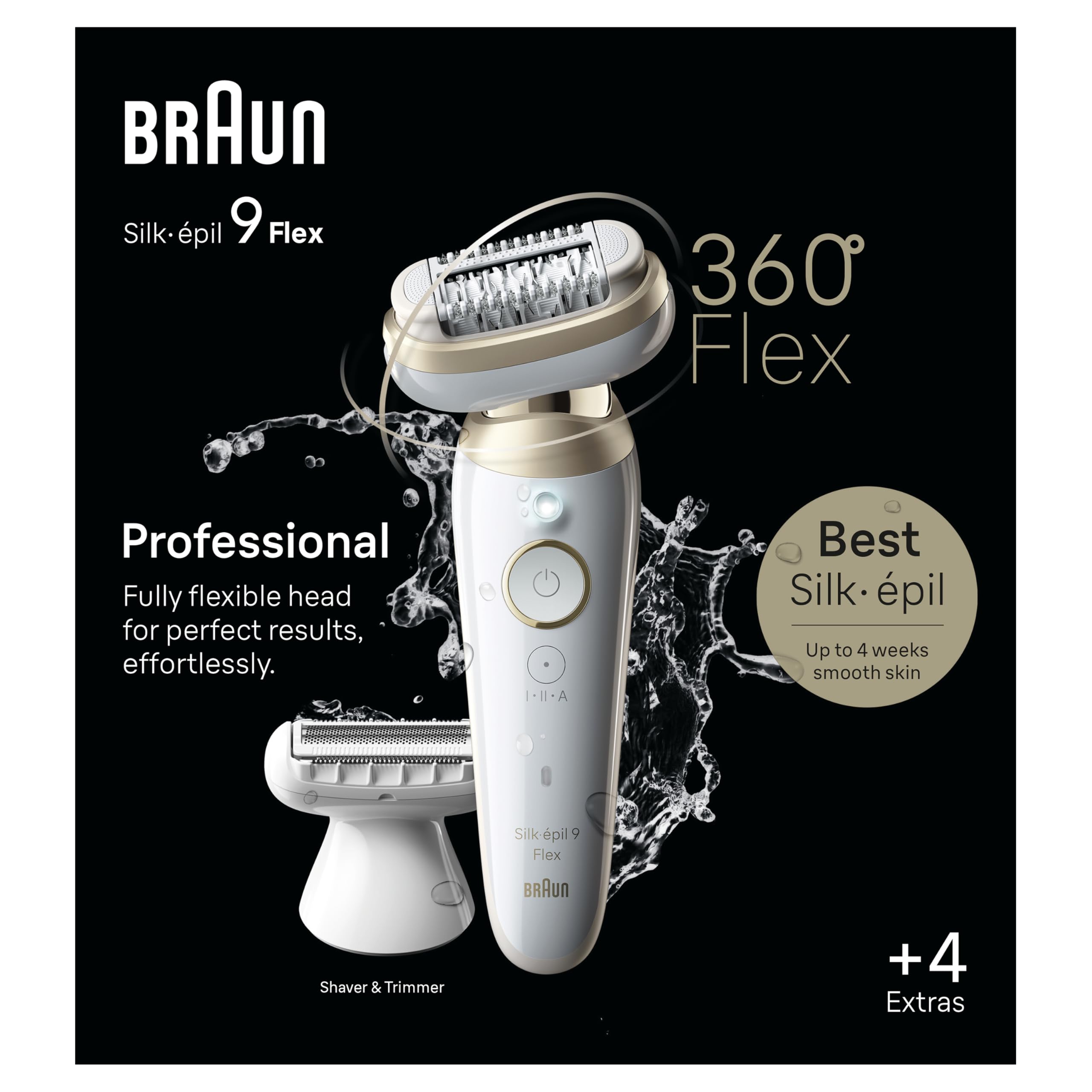 Braun Silk-épil 9 Flex German engineering for durability and performance.