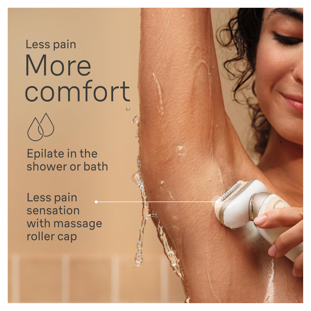 Braun Silk-épil 9 Flex Smart Touch adjusts pressure for gentler epilation.