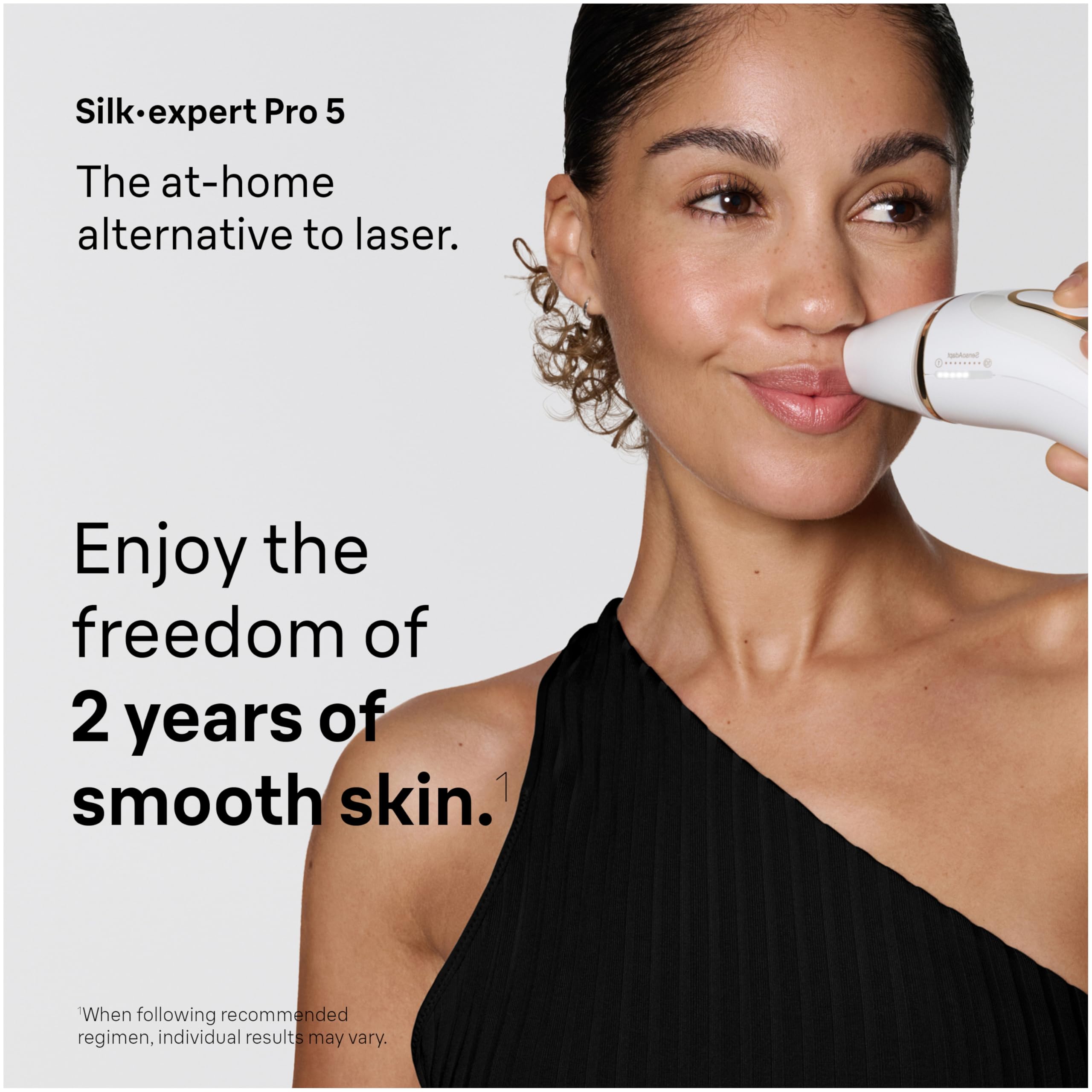 Braun Silk-expert Pro 5 wide head for larger treatment areas.