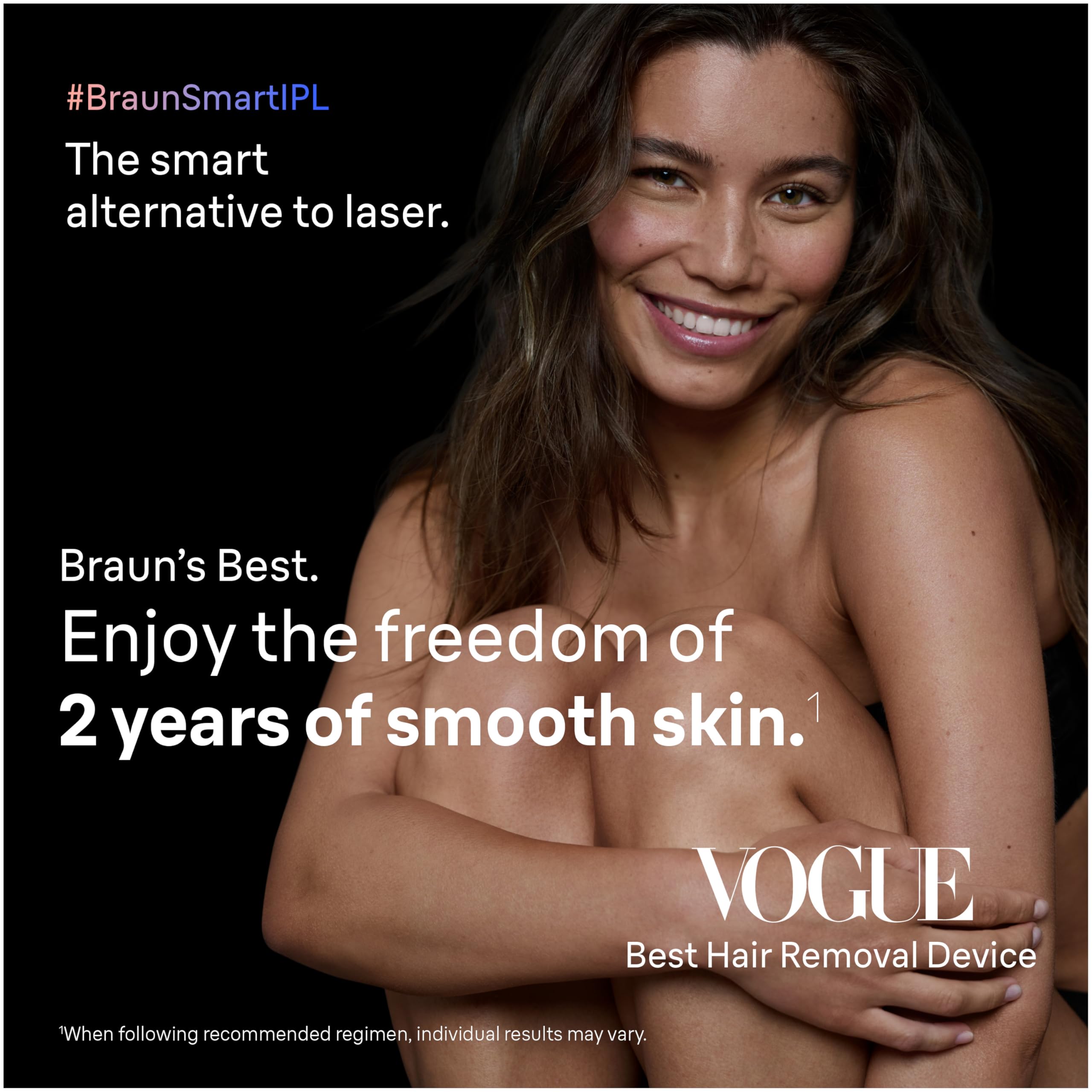 Braun Smart IPL app interface guiding safe, real-time sessions.