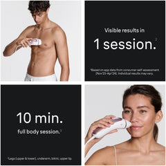 Braun i·Expert Pro 7 during a full-body at-home treatment.