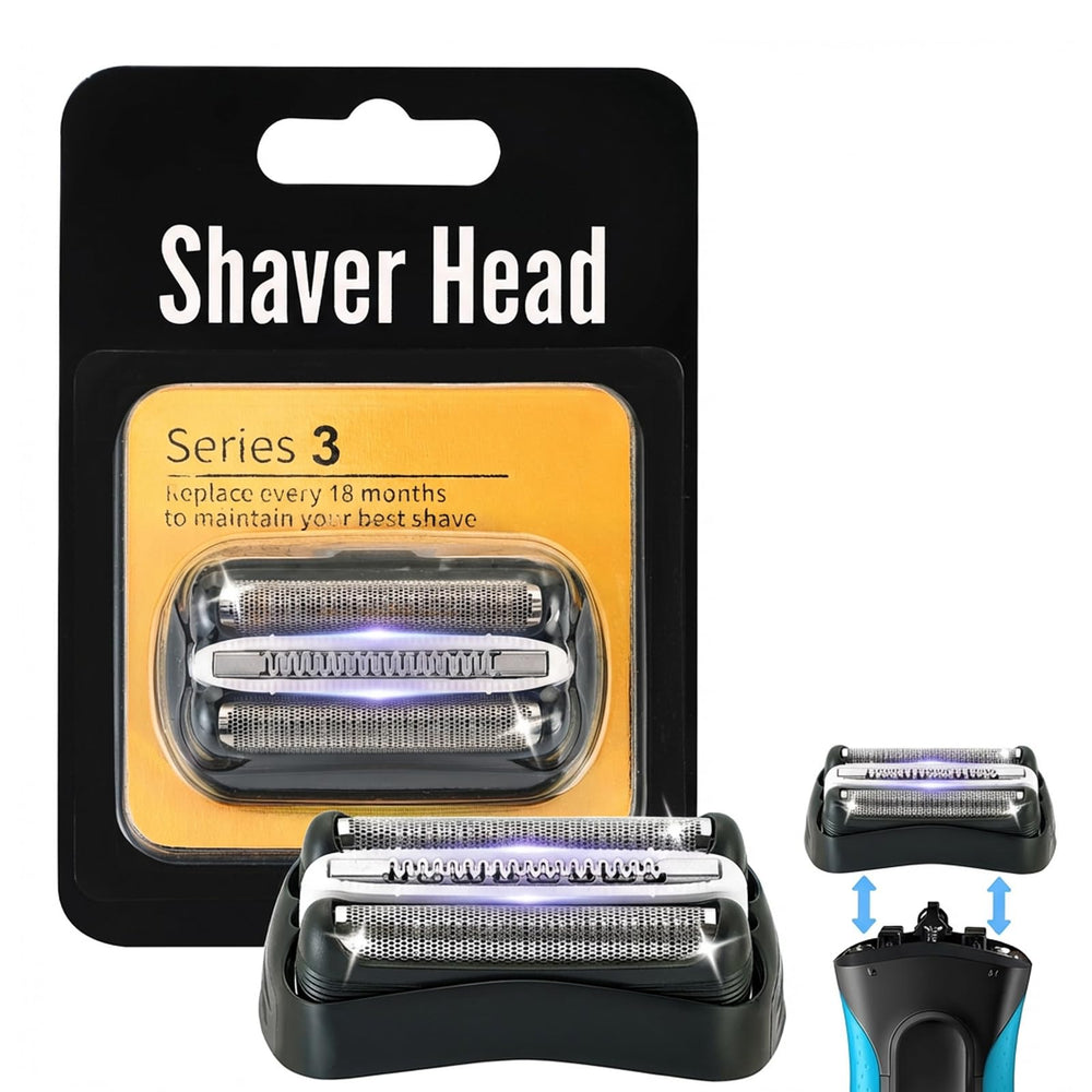 BRAVIKERLY Series 3 32B replacement, front view, close shave potential