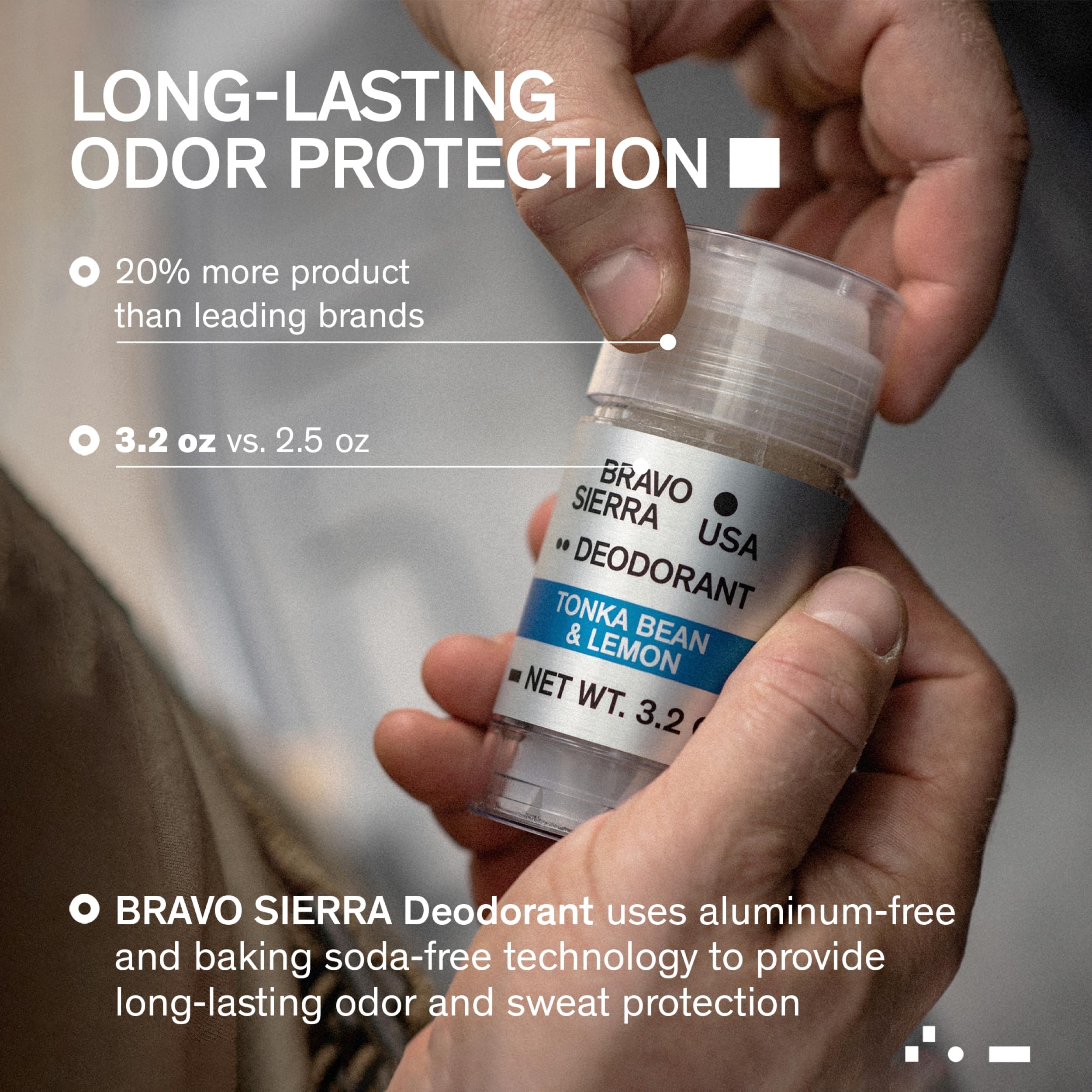 Desodorante Bravo Sierra con textura suave y aplicación limpia