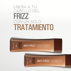 Shiny, frizz-free hair after using Brazilian Blowout Anti-Frizz Shampoo & Conditioner.